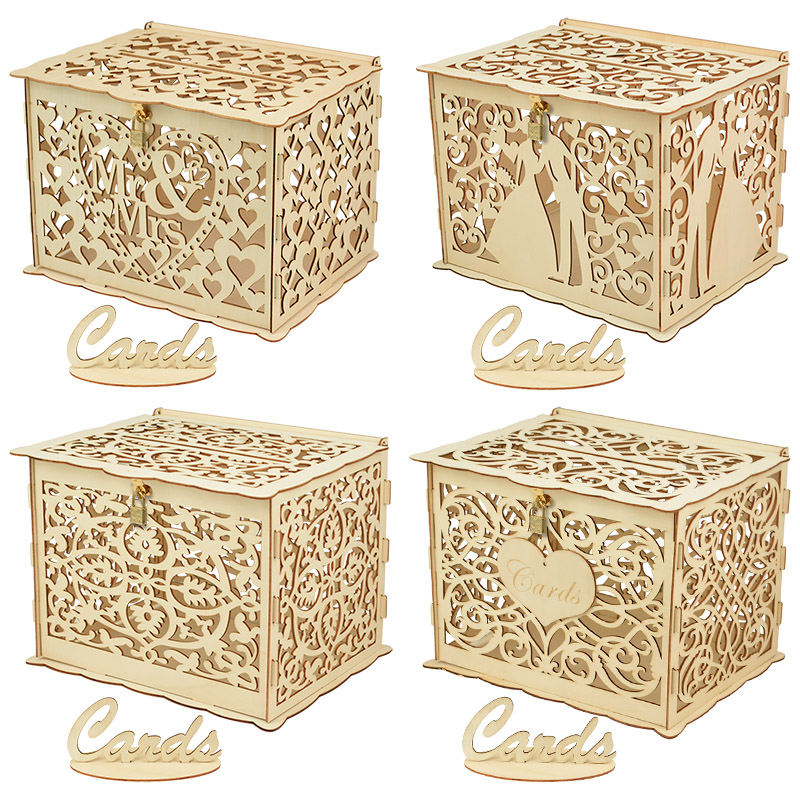 Wedding Card Box - 30X24X21cm DIY Kotak Kartu Hadiah Pernikahan