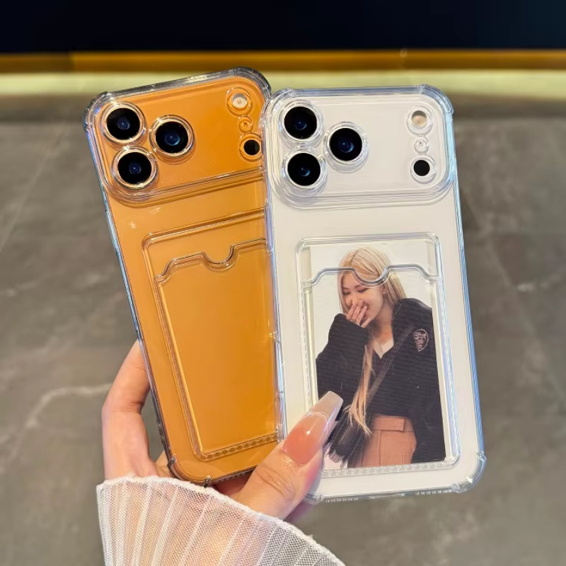 Place Card Holder - Casing Transparan dengan Slot Kartu untuk