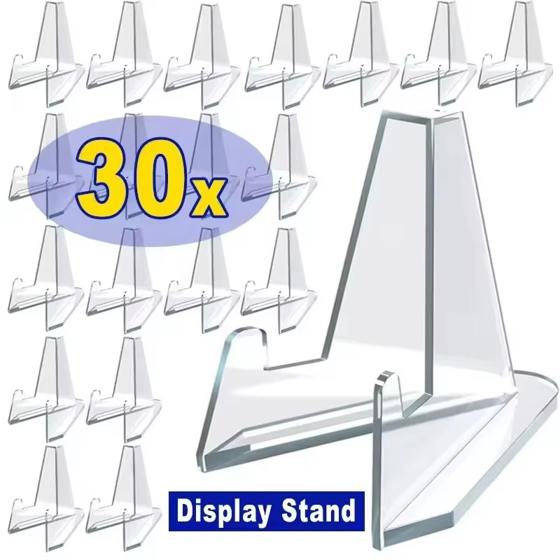 Place Card Holder - 30-1 Buah Stand Display Kartu Segitiga