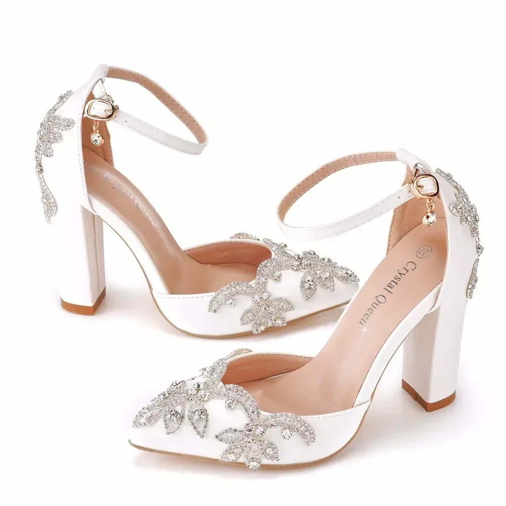 Wedding Fx - Sepatu Hak Tebal Ujung Runcing Ukuran