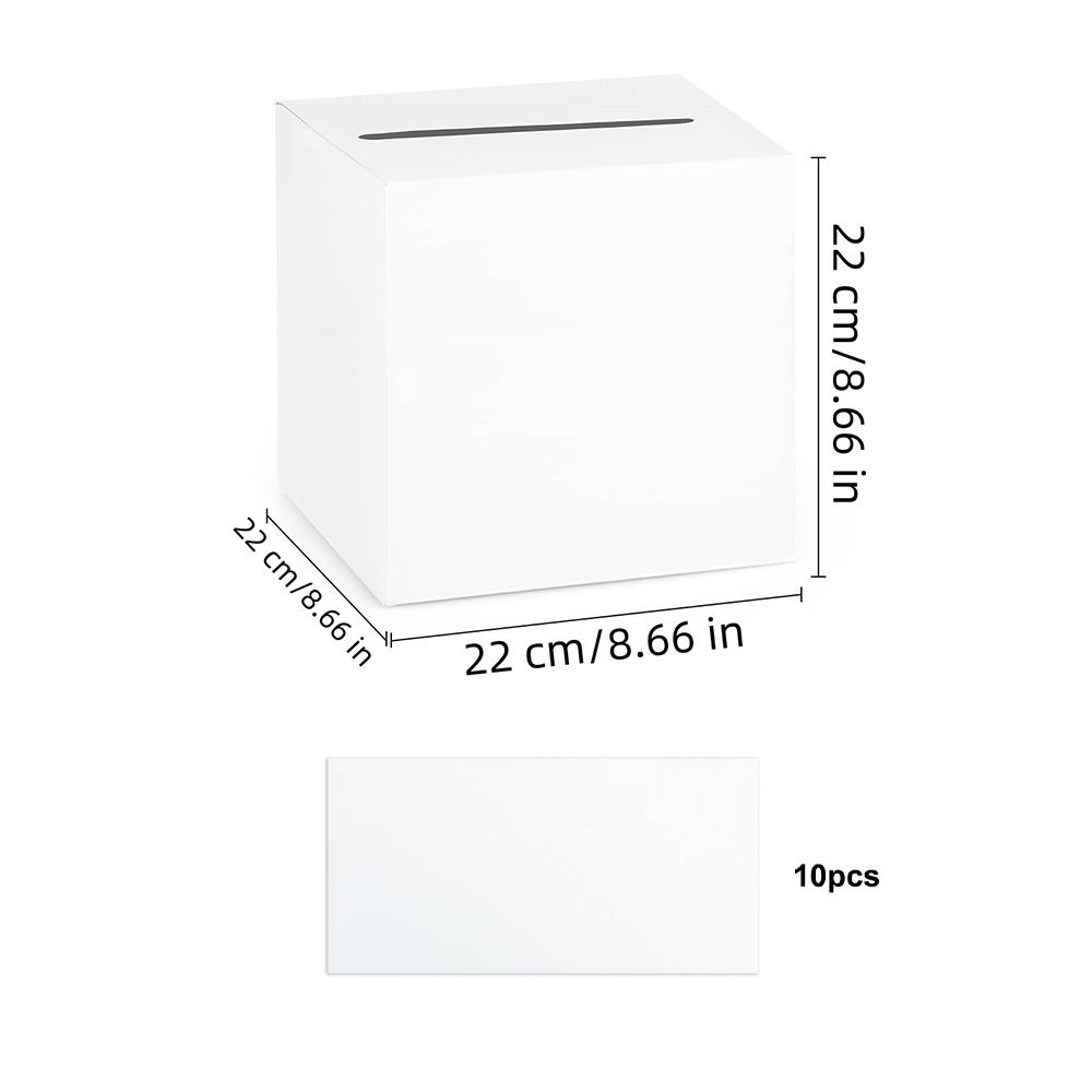Wedding Card Box - Kotak Kartu Pernikahan Hitam Putih Kreatif,