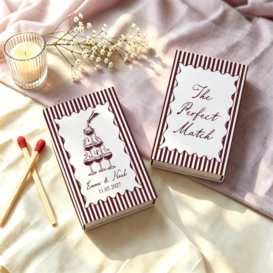 Set Buku Korek Api Pernikahan  - Champagne Tower Set ulasan dan harga