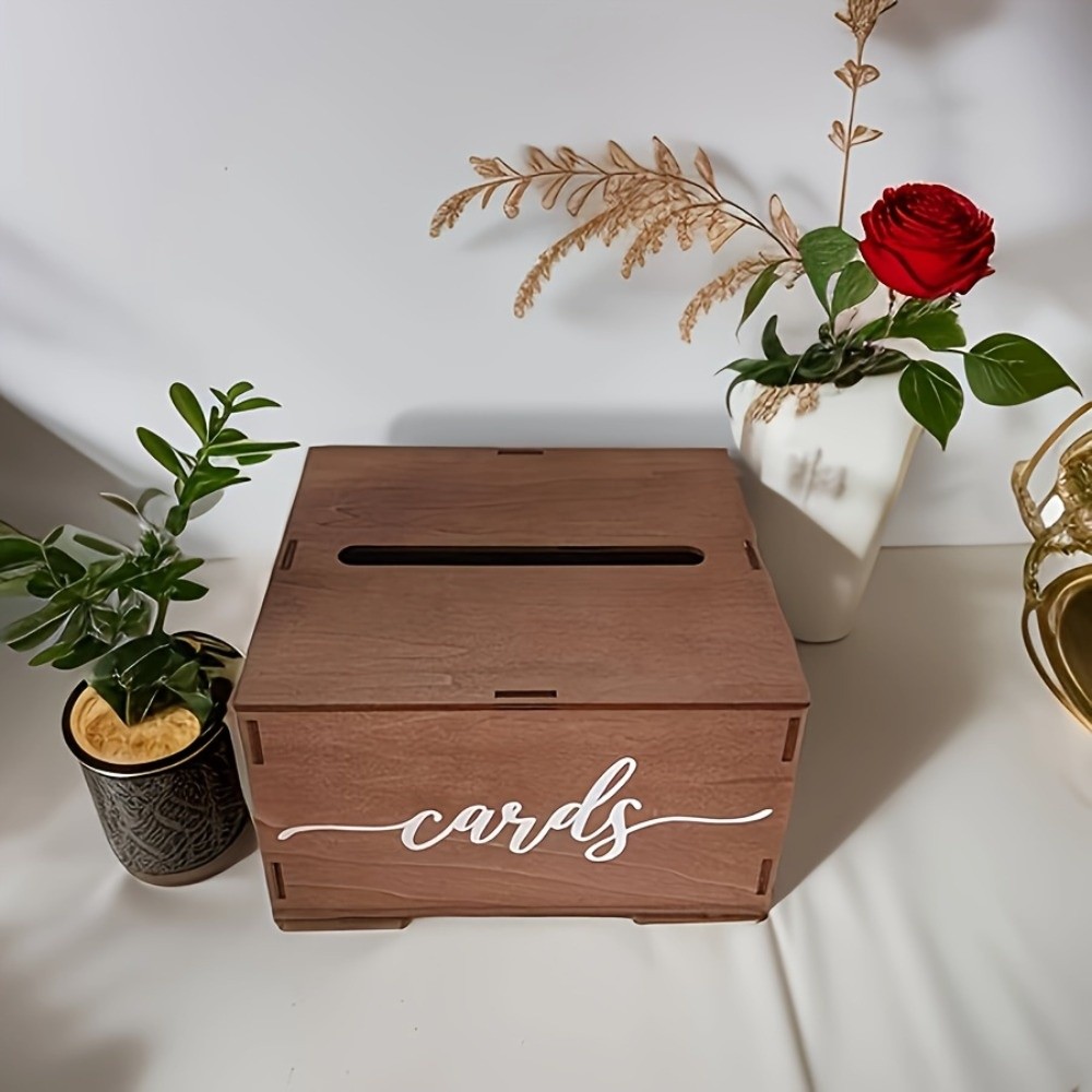 Kotak Kartu Pernikahan Kayu Ba - Wedding Card Box ulasan dan harga