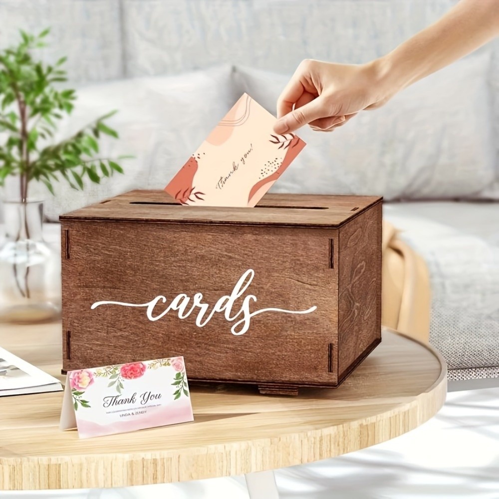Kotak Kartu Pernikahan Kayu Ba - Wedding Card Box ulasan dan harga