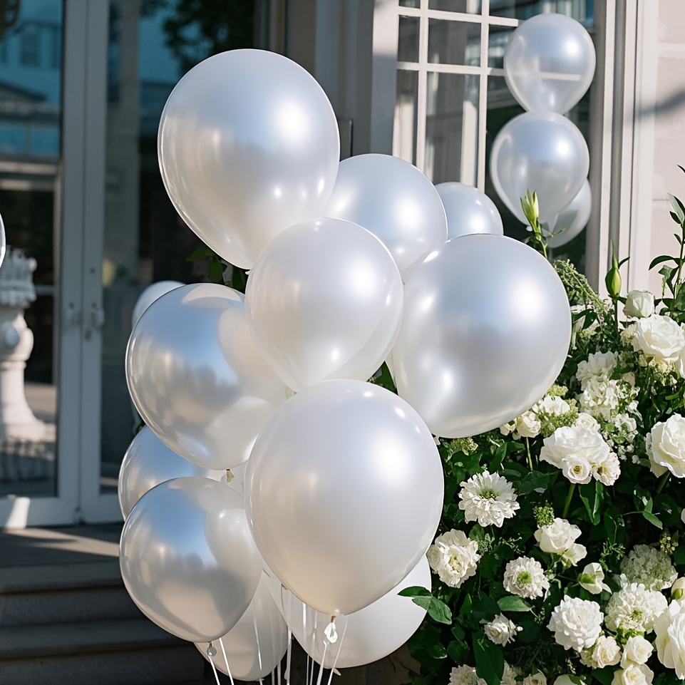 Set Balon Putih Mutiara, Cocok - Wedding Ceremony Supply ulasan dan harga