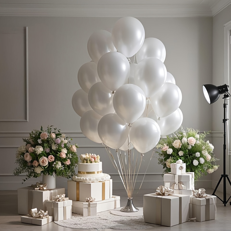 Set Balon Putih Mutiara, Cocok - Wedding Ceremony Supply ulasan dan harga