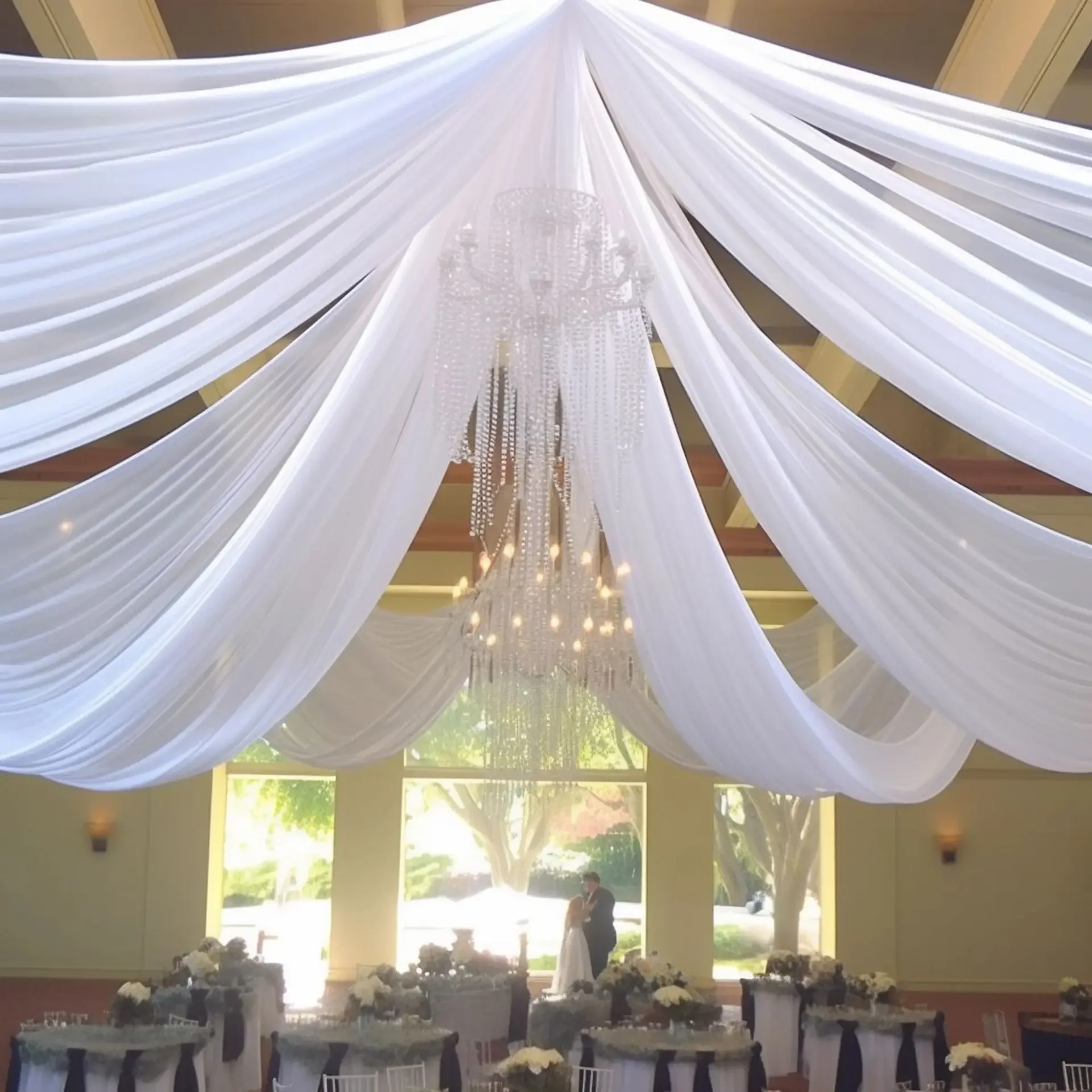 Tirai langit-langit gaun perni - Wedding Ceremony Supply ulasan dan harga