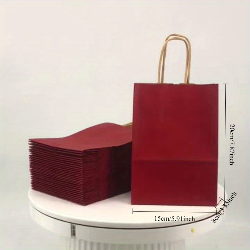 100pcs Tas Kertas Merah Dengan - Wedding Supply Shops ulasan dan harga