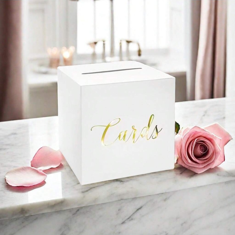 Kotak Penyimpanan Putih Hitam  - Wedding Card Box ulasan dan harga