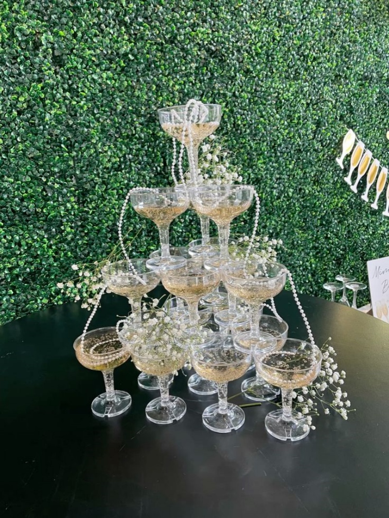 20-60 Buah Kacamata Coupe Samp - Champagne Tower Set ulasan dan harga