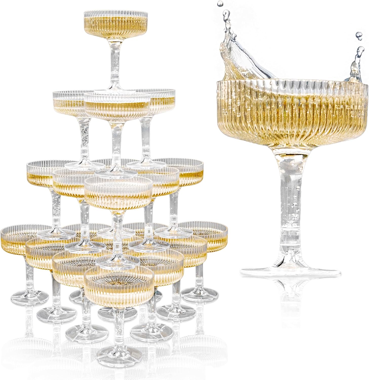 20-60 Buah Menara Sampanye Akr - Champagne Tower Set ulasan dan harga