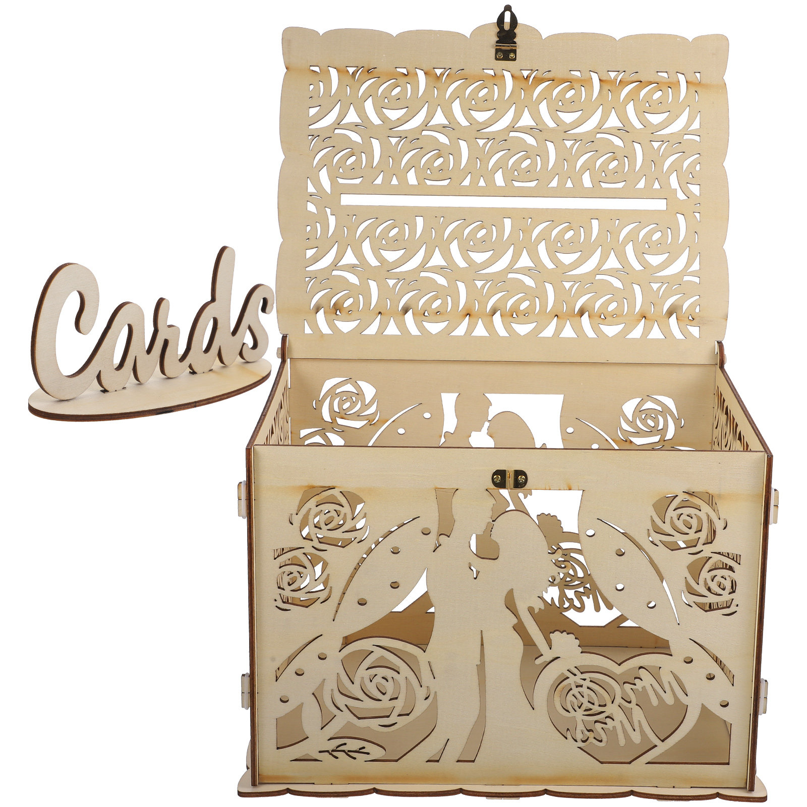 Kotak Kartu Pernikahan Kayu Ru - Wedding Card Box ulasan dan harga