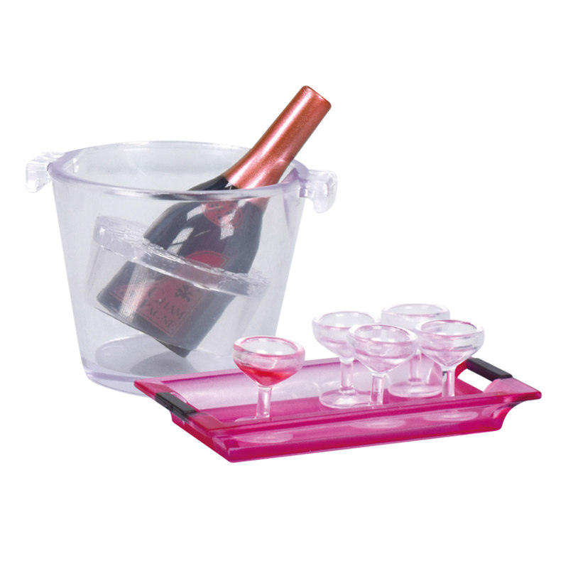 Gashapon Mini Wine Glass Champ - Champagne Tower Set ulasan dan harga