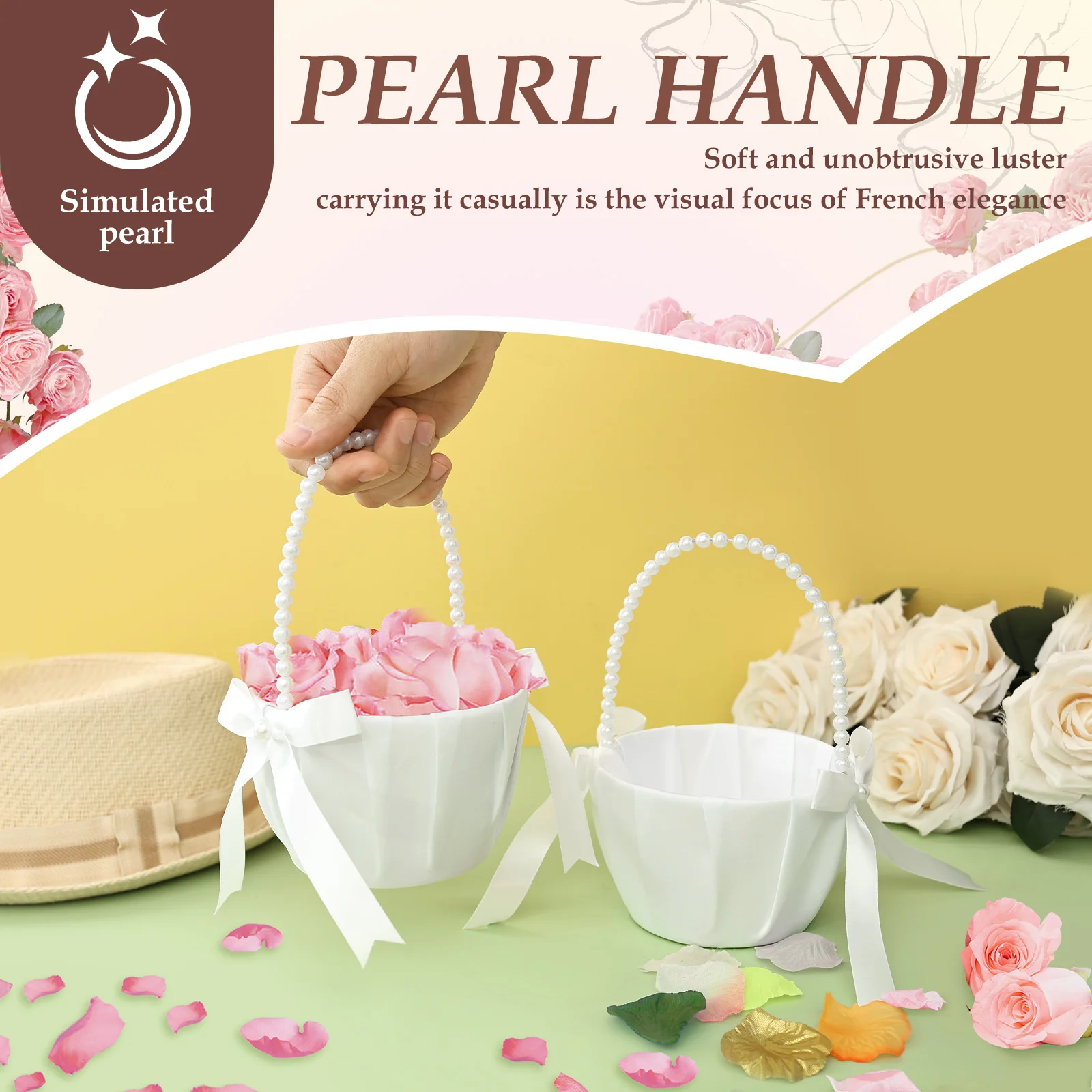 2 Buah Keranjang Bunga Pernika - Wedding Ceremony Supply ulasan dan harga