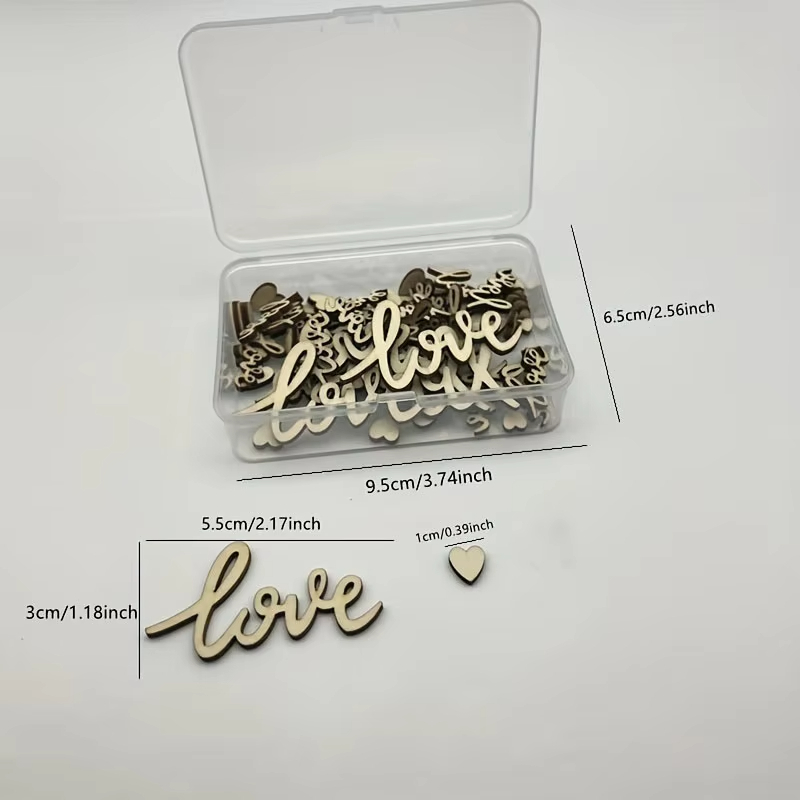 Set Kotak 120pcs Konfeti Kayu  - Wedding Ceremony Supply ulasan dan harga