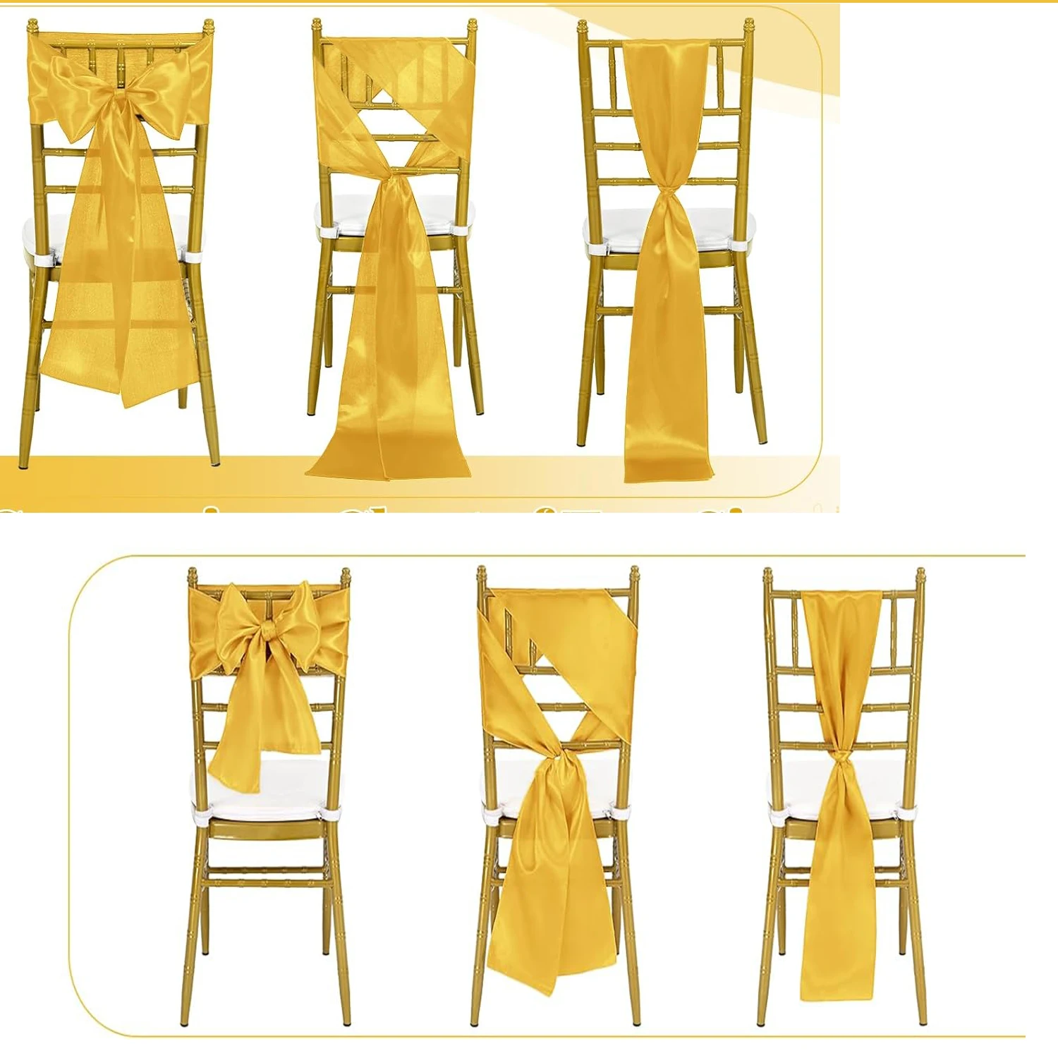 Grosir 10/50pcs Pita Kursi Sat - Wedding Supply Wholesale ulasan dan harga