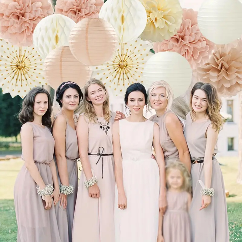 11 Buah Bunga Kertas Warna Ema - Wedding Ceremony Supply ulasan dan harga